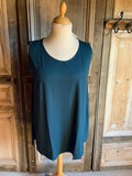 Normal Crazy  - Basic Mouwloze Top Aline kleur  Teal