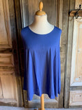 Normal Crazy - Basic Mouwloze Top Aline - Ocean Blue