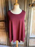 Normal Crazy - Basic shirt Top Aline kleur  Maroon