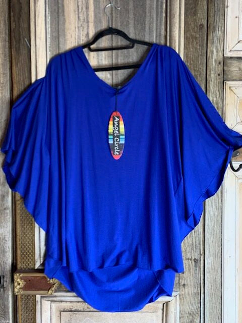 Angel Circle - Shirt vlindermouw - Kobalt*
