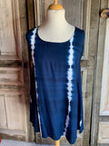 Normal Crazy top Aline Tie Dye Blue White