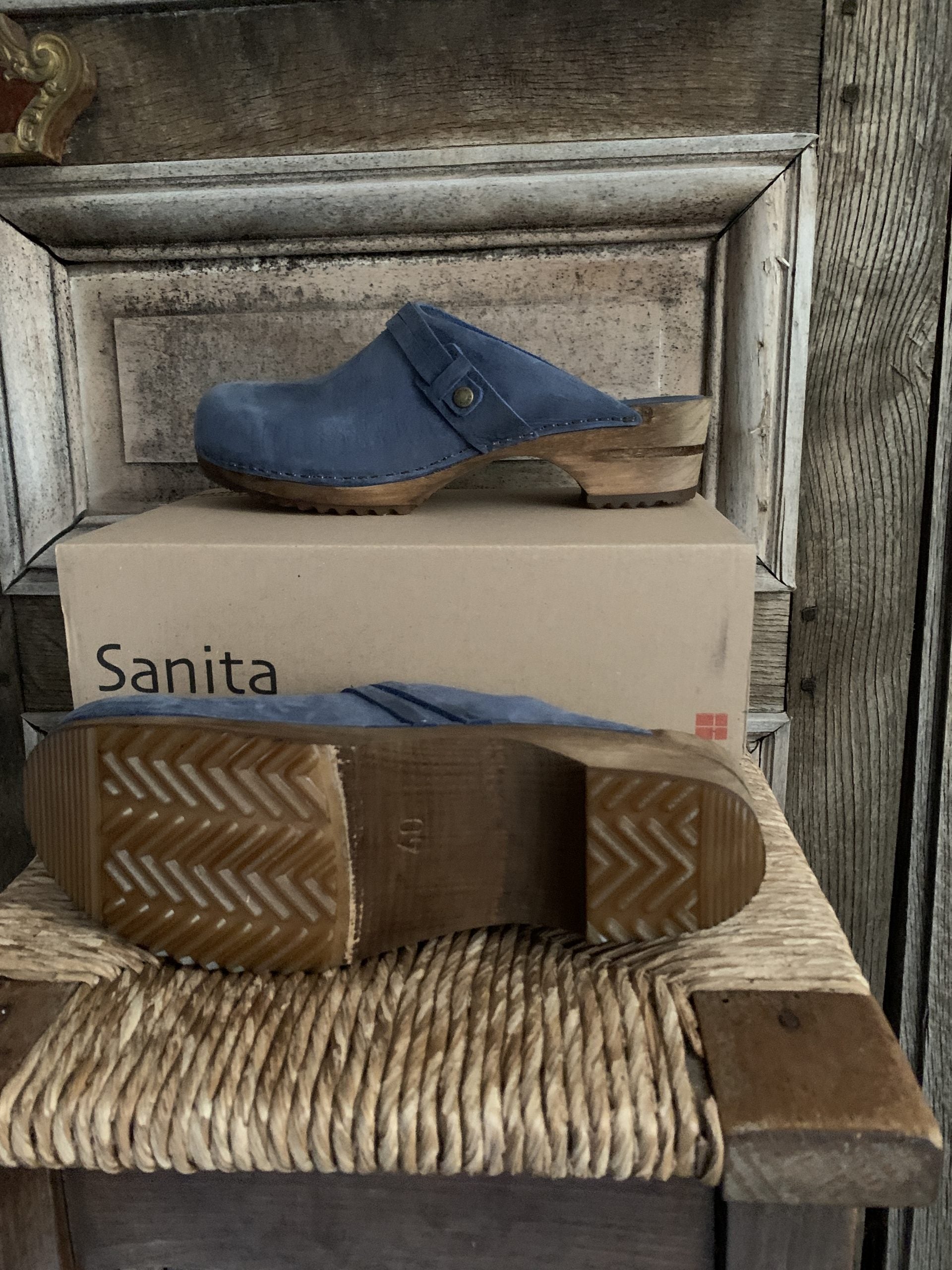 Sanita - klompen Ursana blauw - Maat 37 & Maat 41