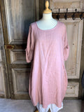 BB Style - Lino Jurk ronde hals - licht roze zalm
