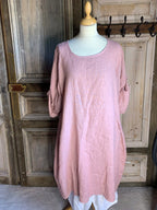 BB Style - Lino Jurk ronde hals - licht roze zalm