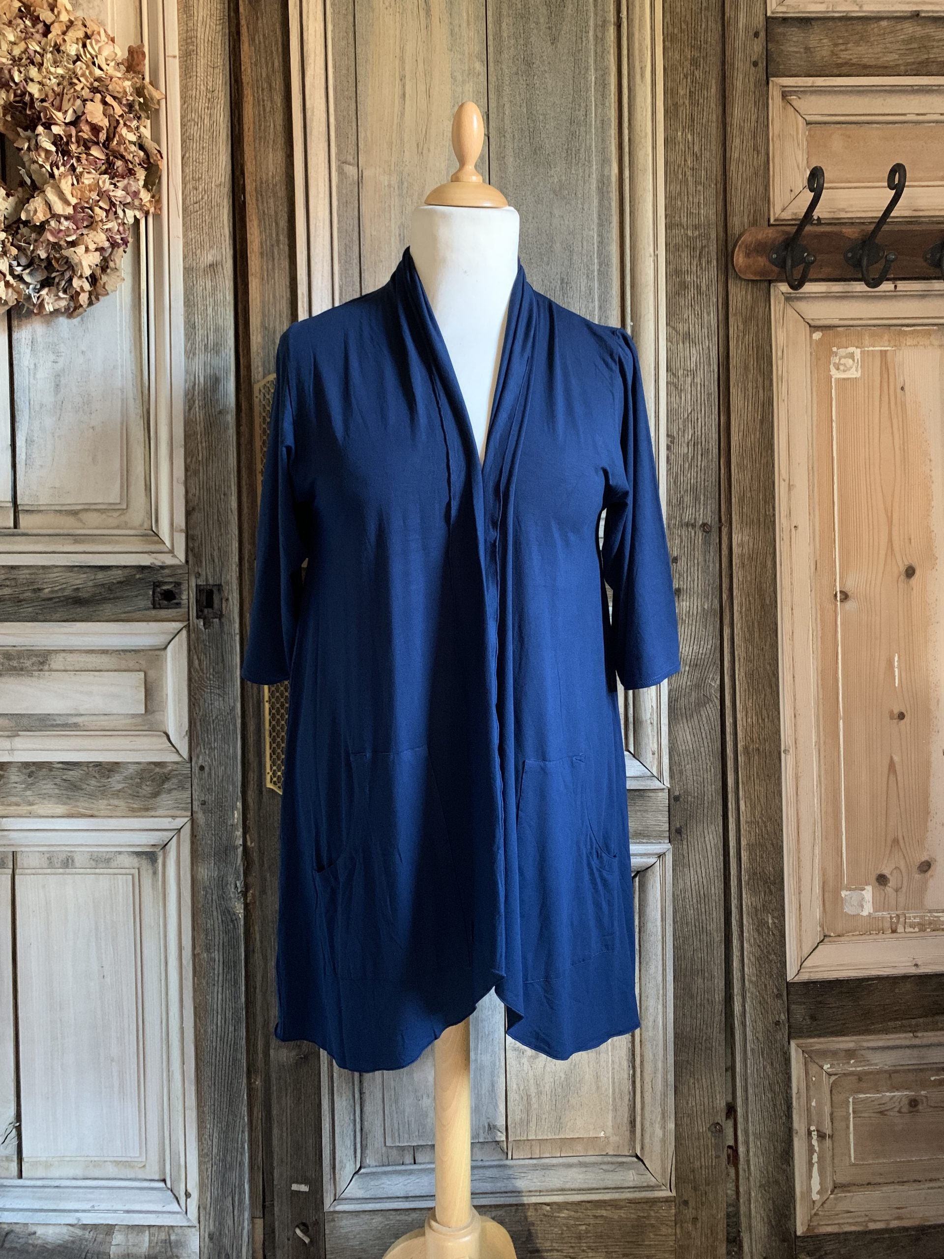 Angle Circle - Vest Plain - Donkerblauw *