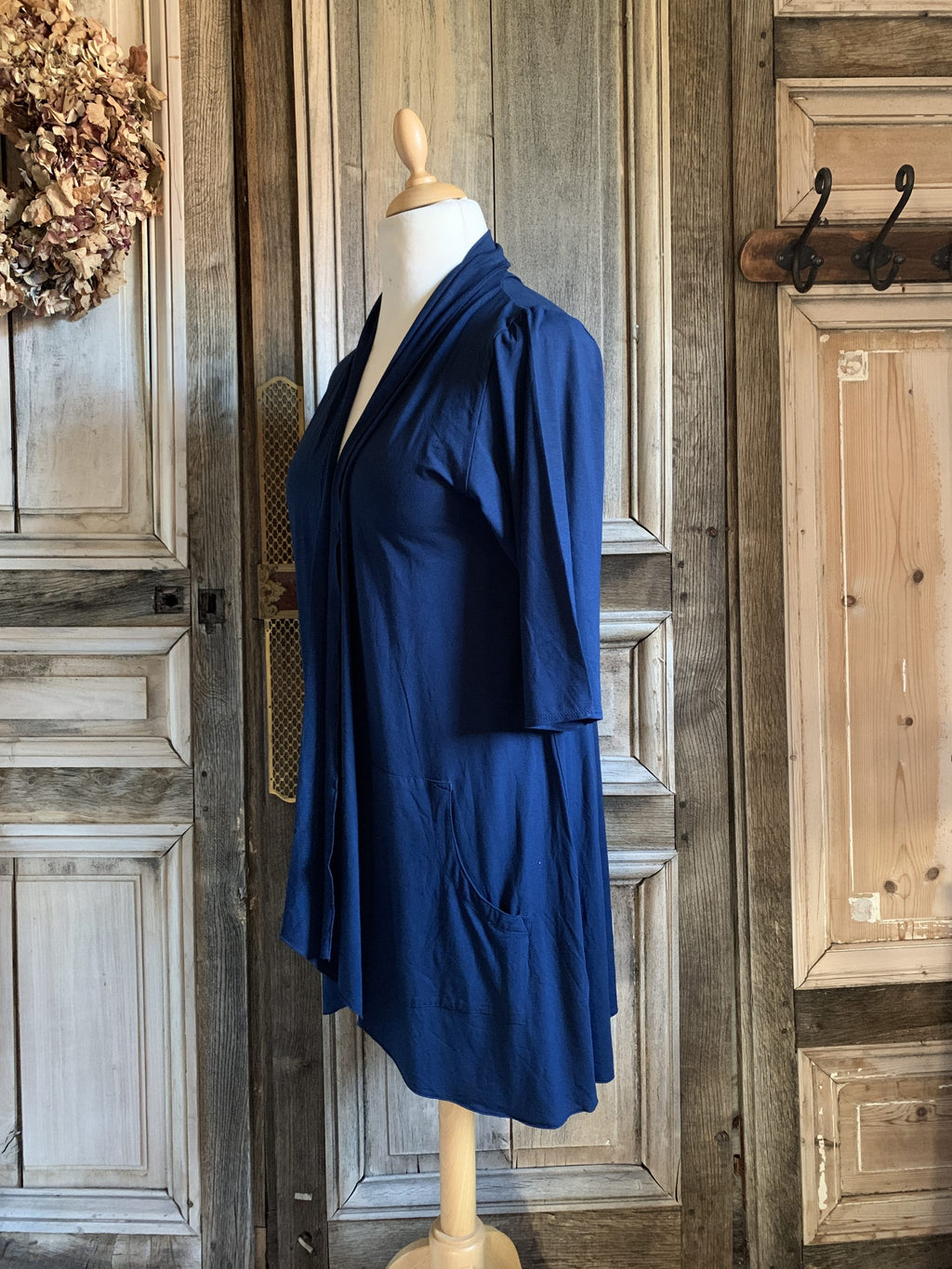 Angle Circle - Vest Plain - Donkerblauw *