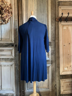 Angle Circle - Vest Plain - Donkerblauw *