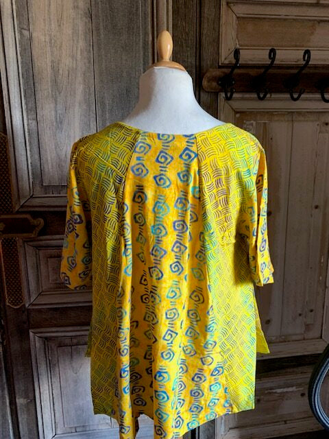Normal Crazy - Blouse New Moza korte mouw Batik