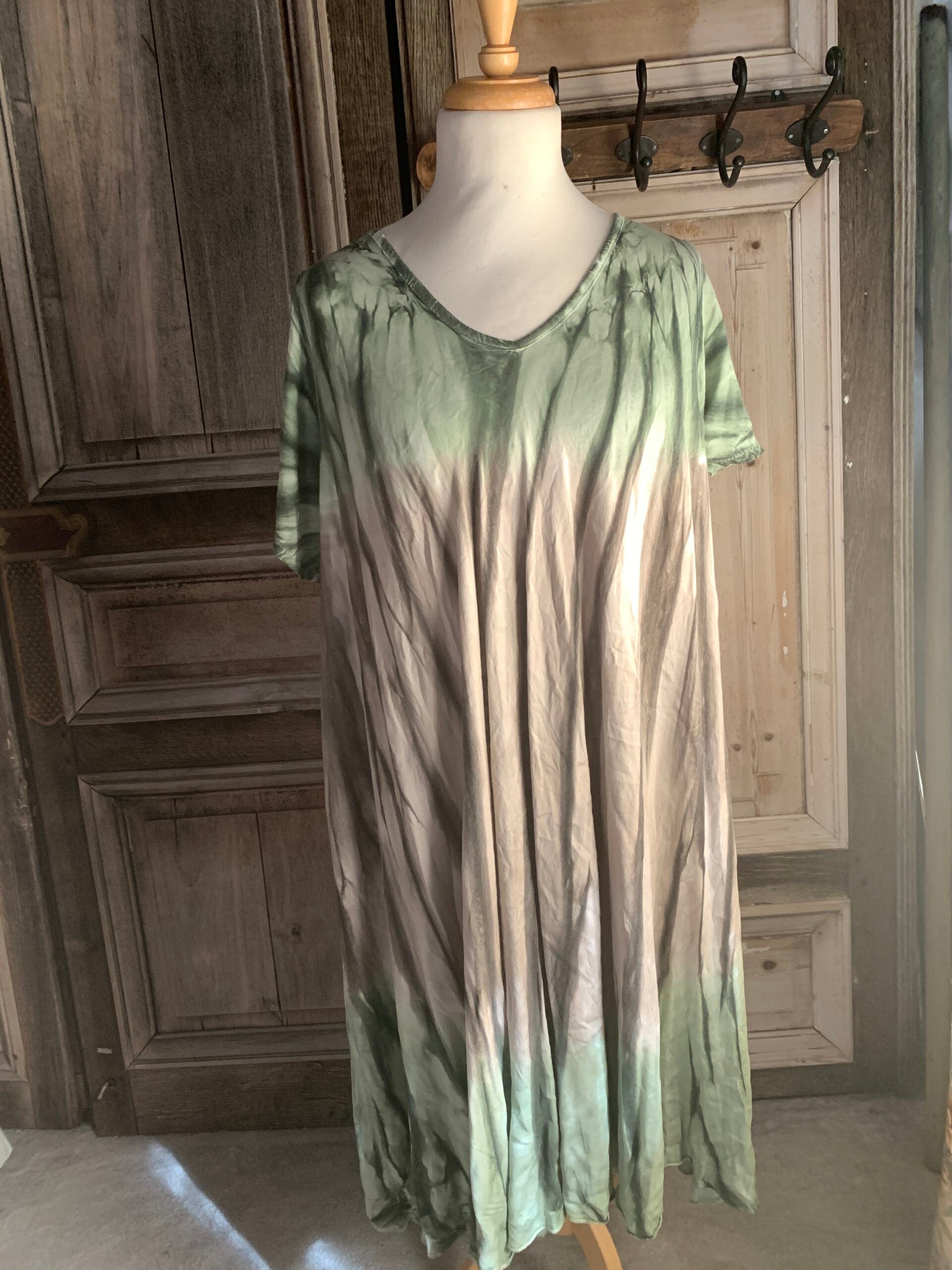 Thombiq -  jurk tie dye groen