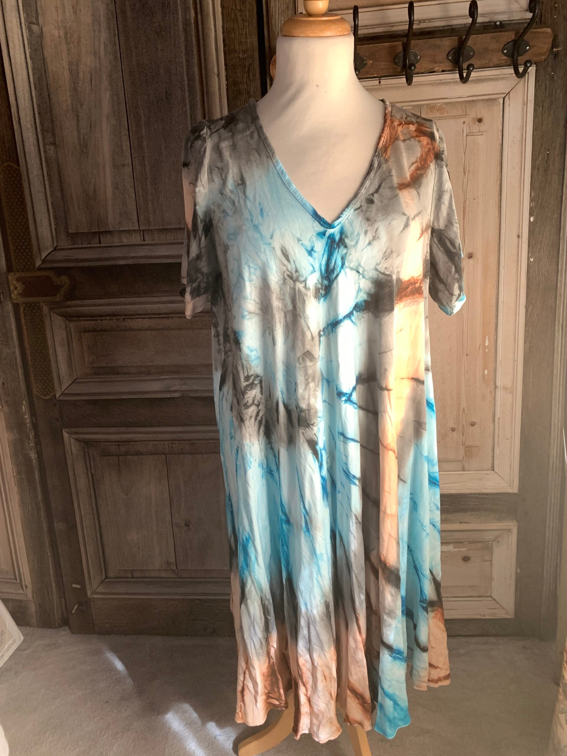 Thombiq -  jurk Tie dye - Turquoise