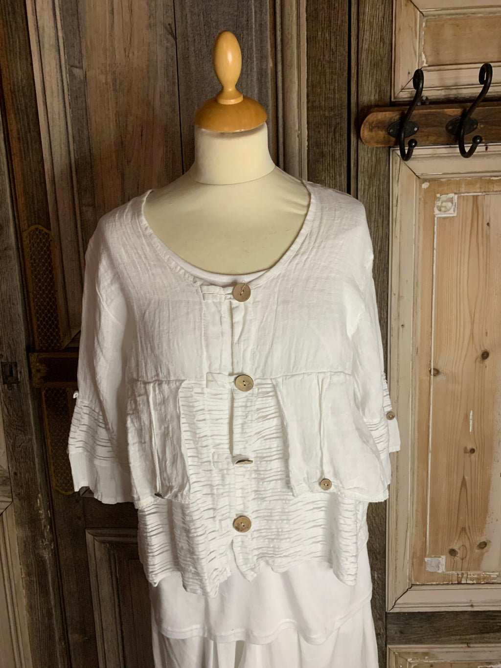 BBstyle blouse jasje divers wit