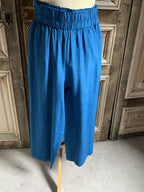 Orientique Linen 3/4 Broek French Blue*