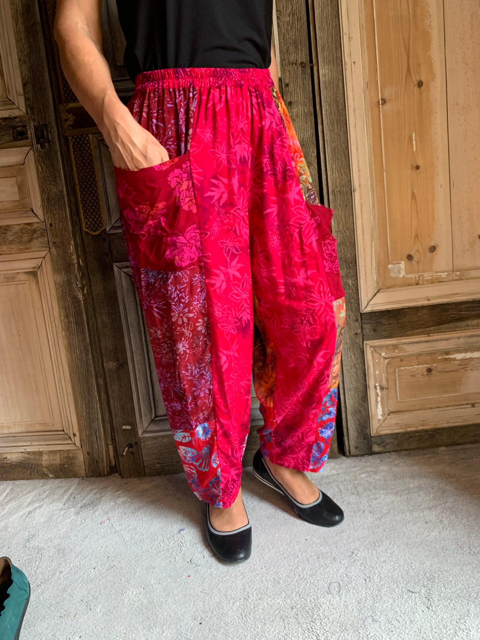 Normal Crazy - Broek Delphine multicolor rood