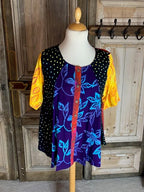 Normal Crazy - Blouse NewJipsy korte mouw P/W*