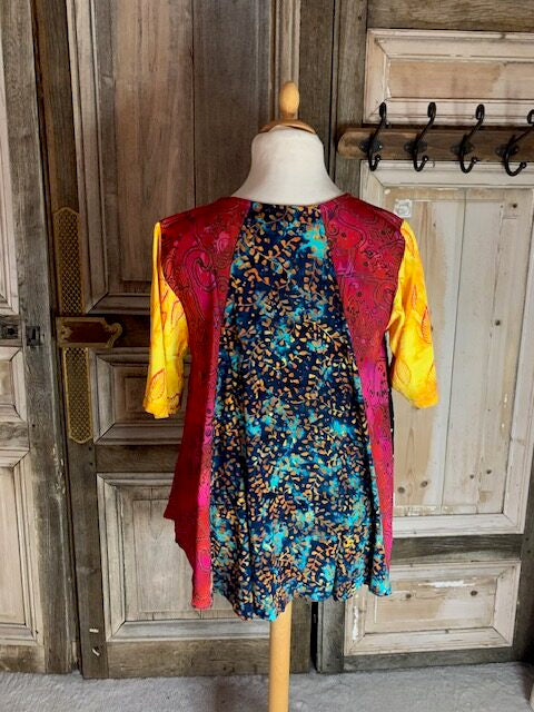 Normal Crazy - Blouse NewJipsy korte mouw P/W*