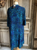 Mapa Mundo - Tuniek Singapore - Print blauw groen - Maat M *