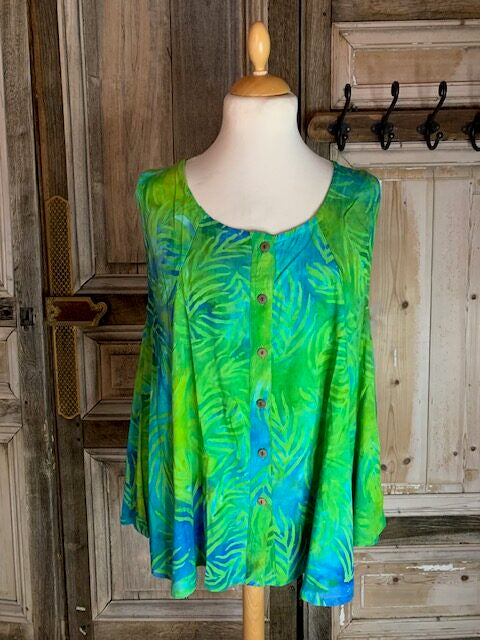 Normal Crazy - Blouse New Moza batik zonder mouw*