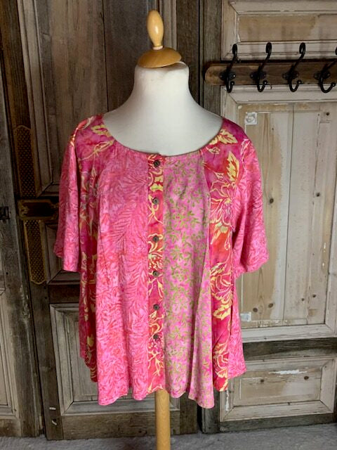 Normal Crazy - Blouse New Moza korte mouw P/W*