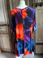 Normal Crazy - Tuniek Akha korte mouw - Batik Rood/Paars