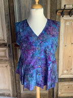 Normal Crazy - blouse palm 5 button zonder mouwen