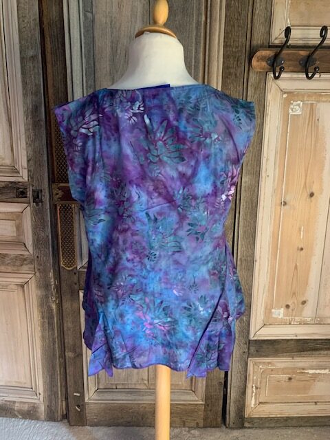 Normal Crazy - blouse palm 5 button zonder mouwen