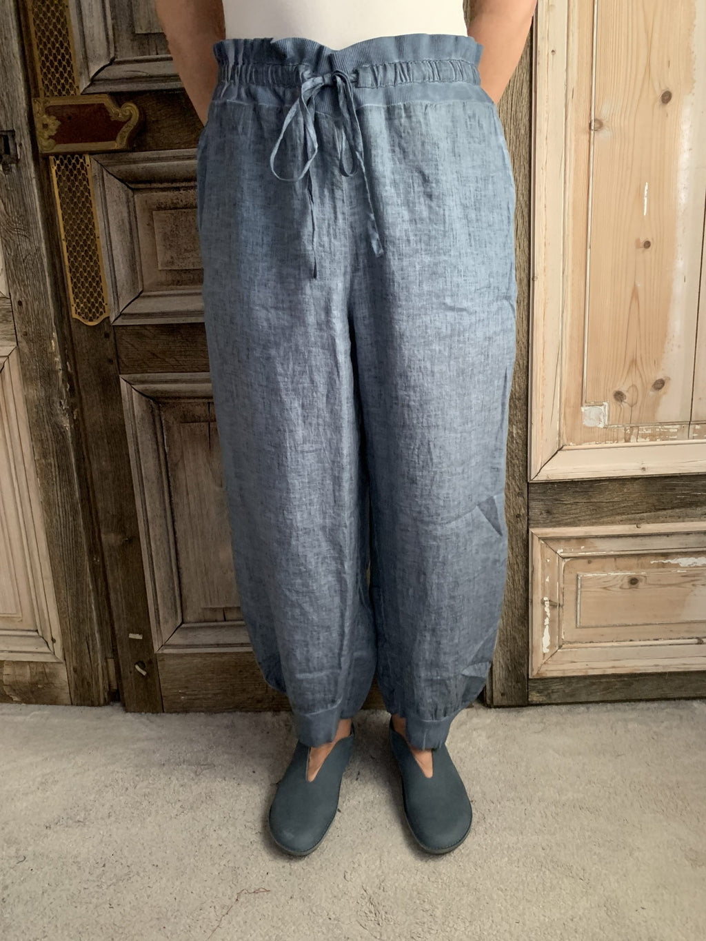 Luukaa - Broek - Denimlook - Maat 6