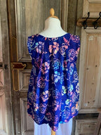 Normal Crazy - Blouse New Moza batik zonder mouw*paars (kopie)