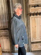 Geesje Sturre - Trui van katoen Fleece - Grijs