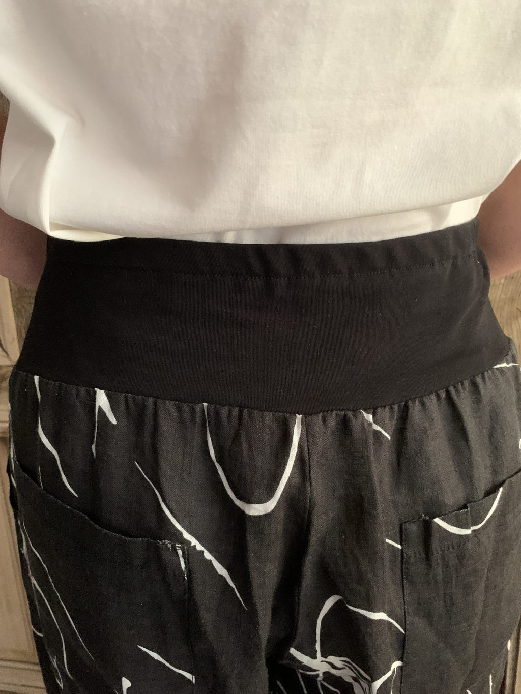 Luukaa broek Black White  - Maat 6