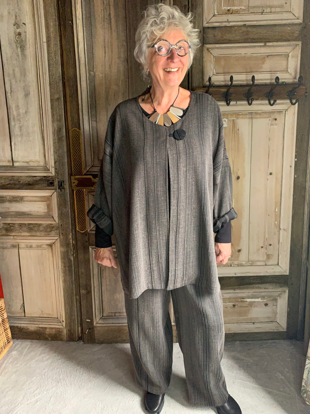 Geesje Jas van viscose en polyamide *