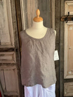 BB style linnen Mouwloze top