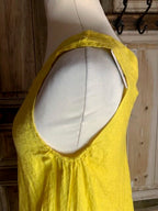 BB Style - Mouwloze Linnen jurk long zonder mouwen - Geel