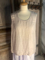 BB style linnen Mouwloze top