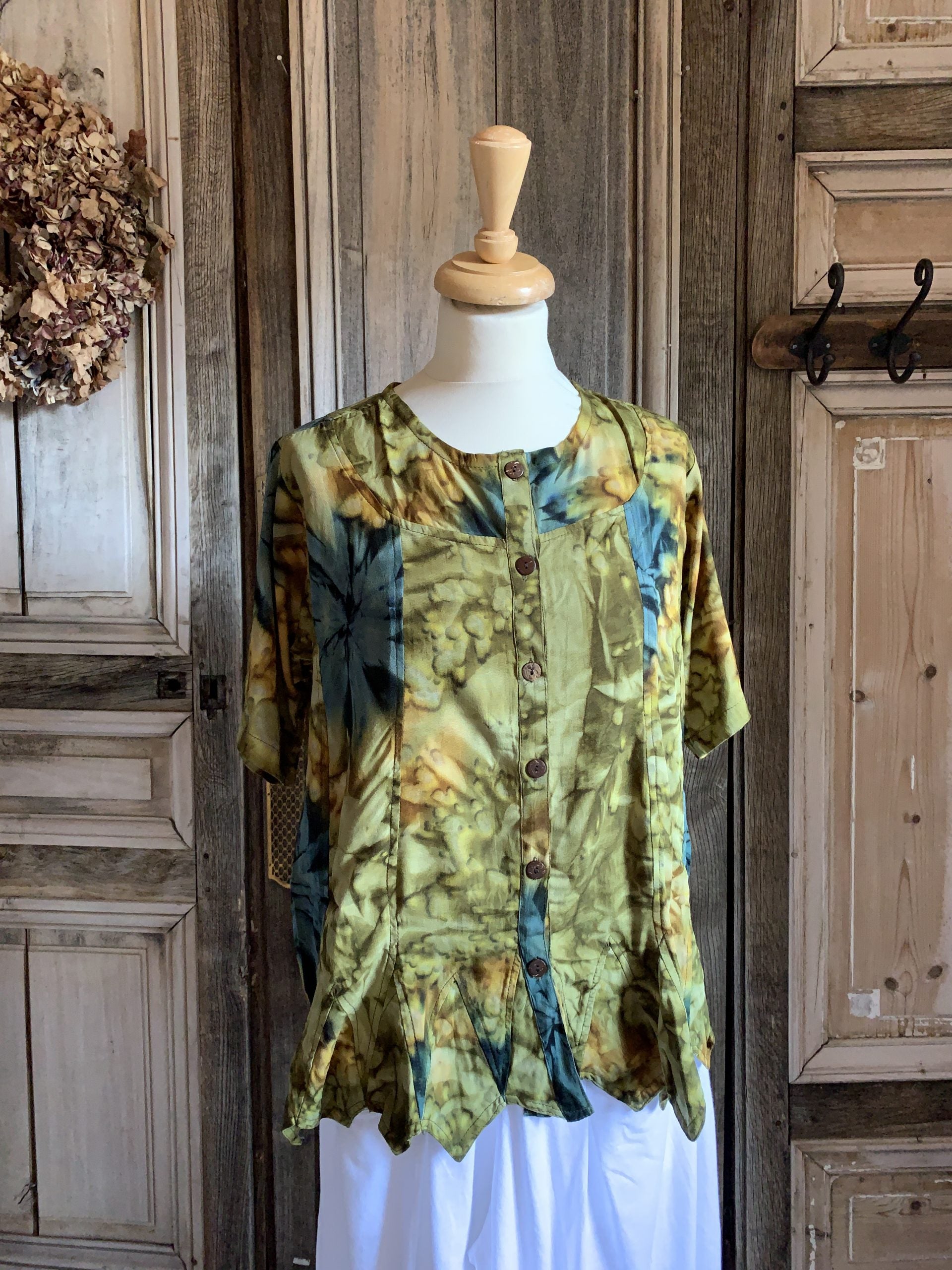 Normal Crazy - Blouse India korte mouw - Tie dye