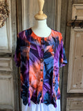 Normal Crazy - Blouse India korte mouw - Tie dye