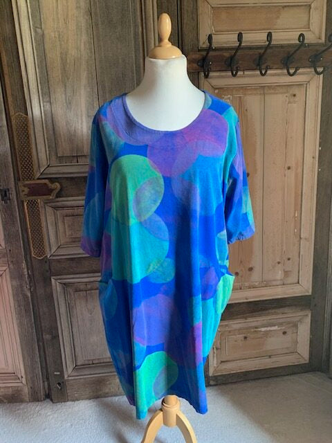 MB jurk Cirkel blauw 1