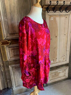 Normal Crazy - Tuniek Ursella batik 3/4 mouw Rood