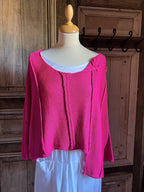 BB Style - korte katoenen trui - Magenta