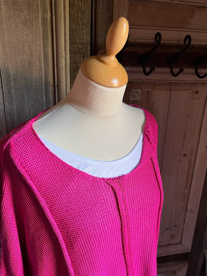 BB Style - korte katoenen trui - Magenta