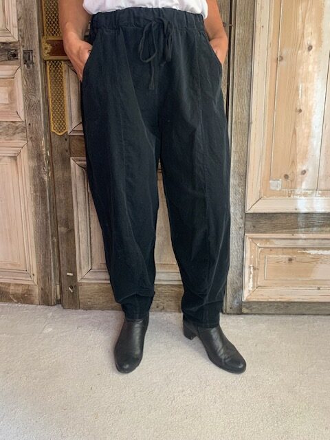Moonshine - Broek babyrib -zwart