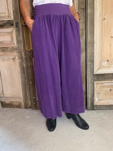 Moonshine - Broek babyrib - Purple