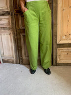 Geesje Sturre - Wijde broek corduroy 624458  - #189 Lime