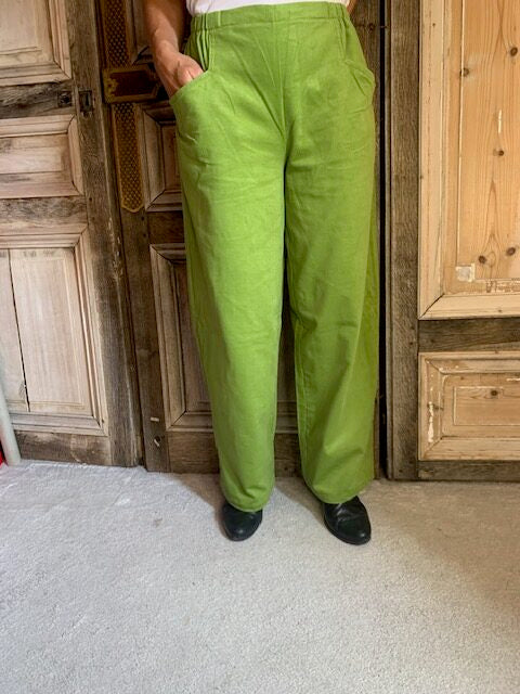 Geesje Sturre - Wijde broek corduroy 624458  - #189 Lime