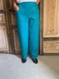Geesje Sturre - Wijde broek corduroy 624458 - #201 Turkoois