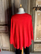 Moonshine trui Large rood