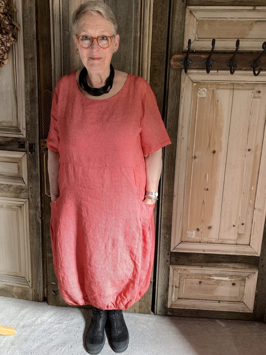 La Basse - jurk lino streep