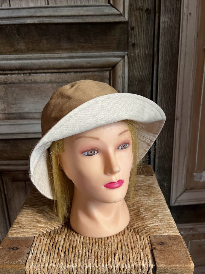 BB Style - Bucket hat reversible - Zand en Camel