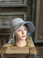 BB Style - Bucket hat reversible - beige en lichtblauw