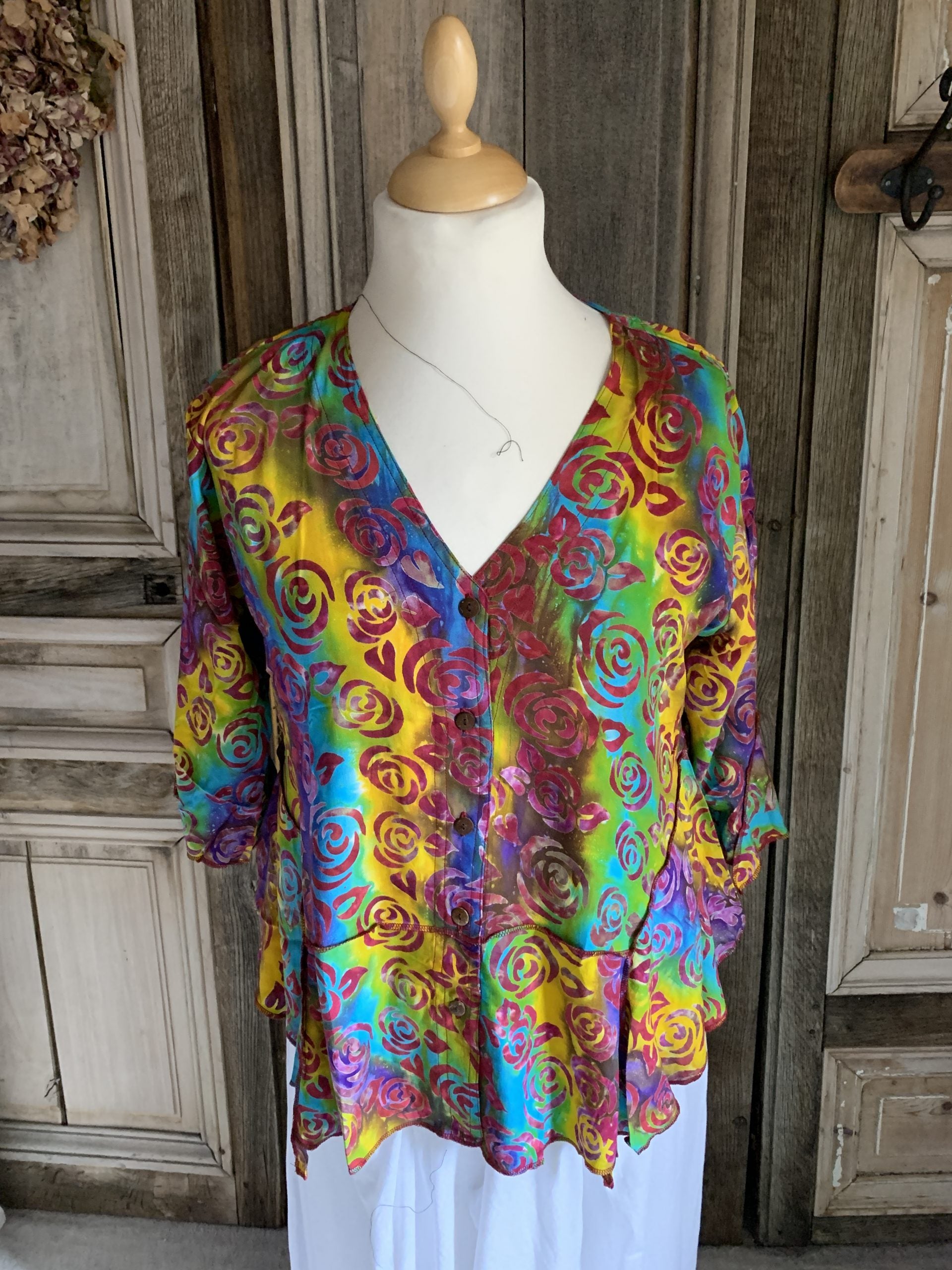 Normal Crazy - blouse palm 5 button
