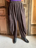 Moonshine - Broek babyrib - Bruin